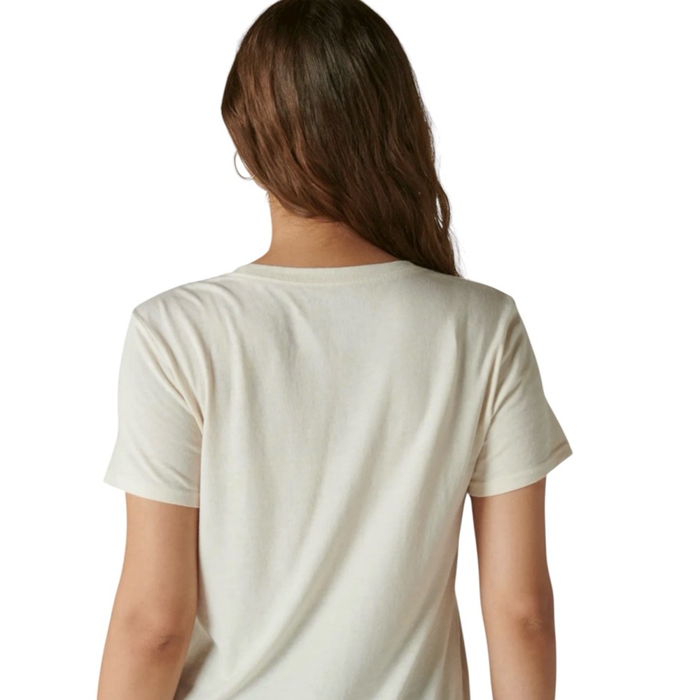 Lucky Brand Women's Queen of Cocktails Classic Crew Tee Pink Size Small NWT - Picture 13 of 14